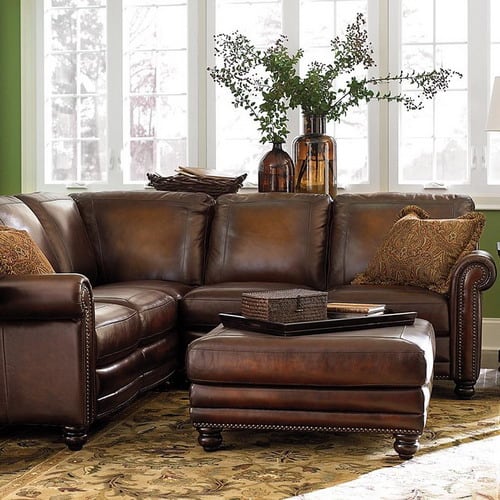 Distressed Leather Sofa, Worn Leather Sectional