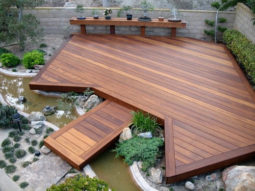wooden deck floor