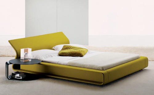 exotic-yellow-low-modern-platform-beds-minimalist-bedroom-furniture-ideas