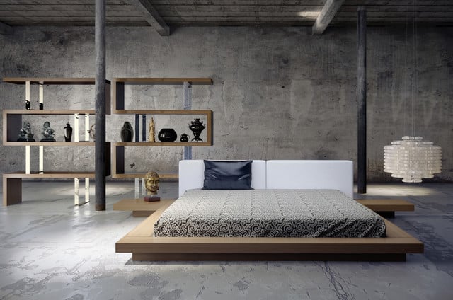 Modern Low Profile Bed