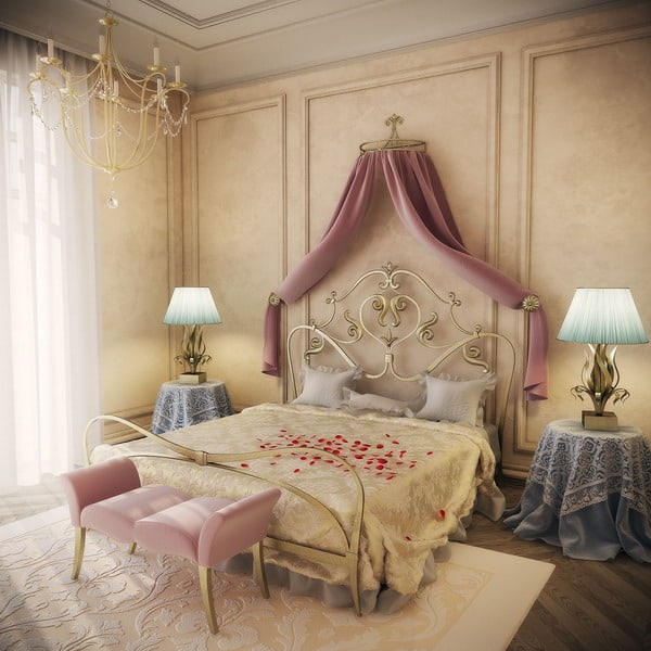 romantic style bedroom