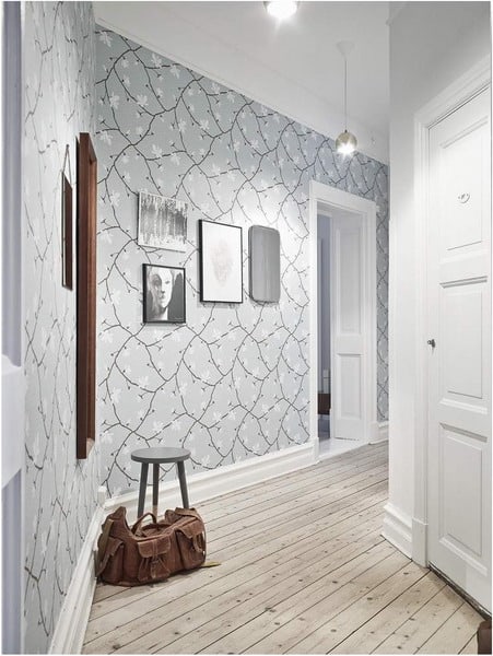 wallpaper corridor wall decor ideas