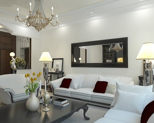 Big Wall Mirror Design For Living Room Quality Teak
