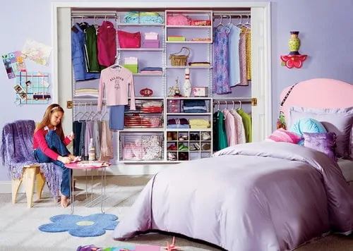 Organized-Teen-Closet-Design-Organized-Living-freedomRail-traditional-kids-room-ideas