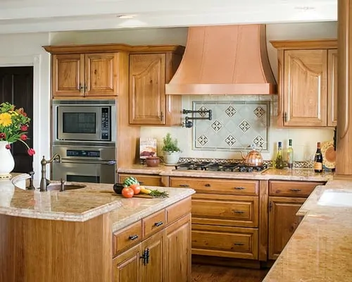 Feng-Shui-traditional-kitchen-solid-wood-cabinets-ideas