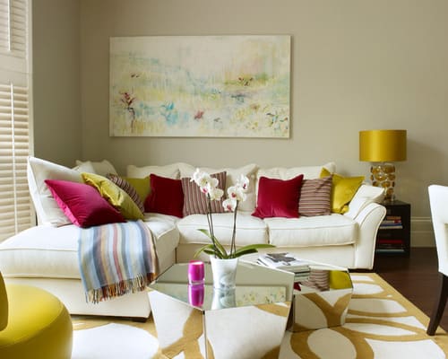 Gold-Wall-Paint-Colors-Small-Living-Room-Furniture-Ideas