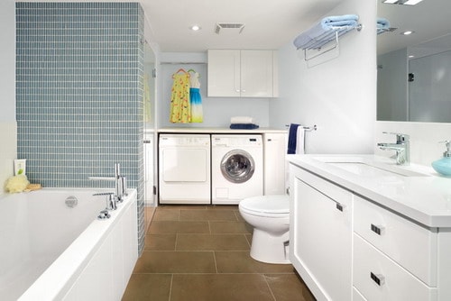 Layout-small-contemporary-bathroom-laundry-room-combination-ideas