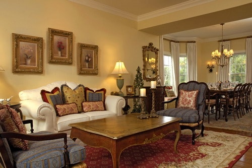 Mahoney-French-Country-Style-Formal-Living-and-Dining-Room-Design-Ideas