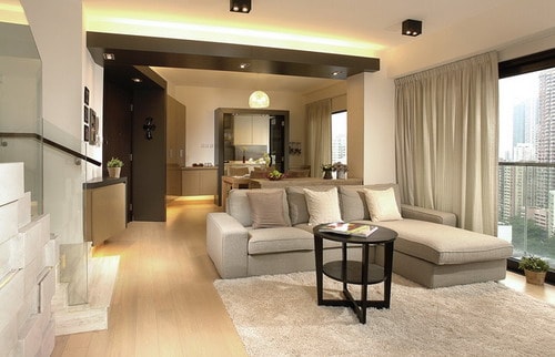 Metal-timber-Apartment-contemporary-family-room-interior-designs