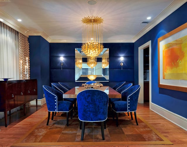 carolyn-miller-interiors-eclectic-blue-dining-room-ideas
