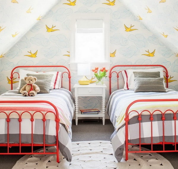 Wallpaper trends for bedroom decorating design 43