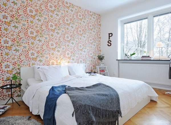 Wallpaper trends for bedroom interior decorating design