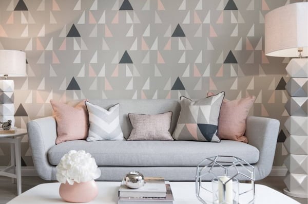 Wallpaper for the living room: photos of interiors with an interesting design