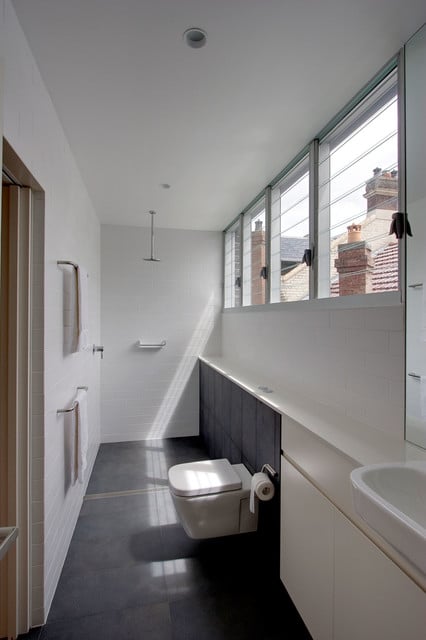 Narrow Bathroom with Toilet
